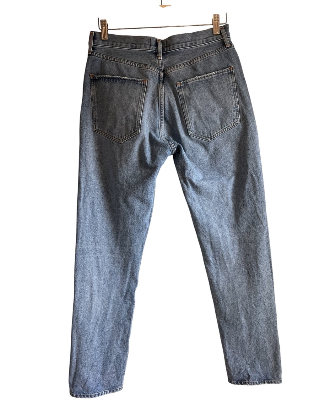 Agolde Light Wash High-Rise Straight Jeans - Picture 8 of 12